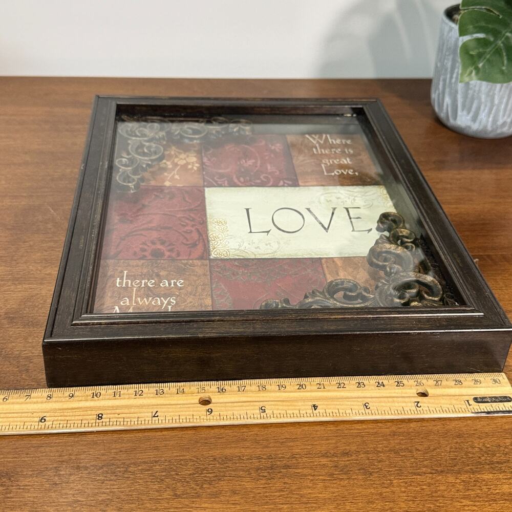 Where There is Great Love, There are Always Miracles Framed Art Ornate 9x11 - Picture 3 of 4